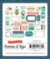 Preview: Echo Park "Happy Birthday Boy" Ephemera Frames & Tags