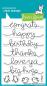 Preview: Lawn Fawn Stempelset "Big Scripty Words" Clear Stamp