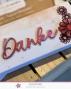 Preview: Kulricke Stanzschablone "Danke mit Schatten" Craft Die