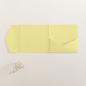 Pocketfold-Karte Quadrat (15x15) Premium-Karton "Gelb" Exklusiv Line