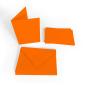 Preview: Faltkarte DIN A6 mit Briefumschlag DIN C6 in orange