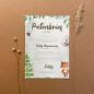 Preview: Patenbrief "Waldtiere" | Taufgeschenk | Taufe | Patengeschenk | personalisiert