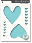 Preview: MemoryBox Schablone - Stencil "Plush Hearts" 10.2x13.8
