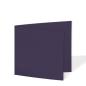 Preview: Doppelkarte - Faltkarte quadratisch 15x15cm, 225g/m² in aubergine