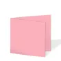 Doppelkarte - Faltkarte quadratisch 15x15cm, 240g/m² in flamingo