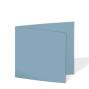 Preview: Doppelkarte - Faltkarte quadratisch 15x15cm, 220g/m² in graublau