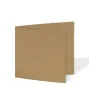 Preview: Doppelkarte - Faltkarte quadratisch 15x15cm, 220g/m² in kraft braun