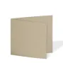 Doppelkarte - Faltkarte quadratisch 15x15cm, 220g/m² in kraft sand