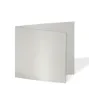 Doppelkarte - Faltkarte quadratisch 15x15cm, 300g/m² in metallic-champagner