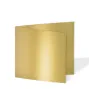 Doppelkarte - Faltkarte quadratisch 15x15cm, 250g/m² in metallic-gold