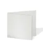 Doppelkarte - Faltkarte quadratisch 15x15cm, 300g/m² in metallic-polarweiss