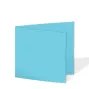 Doppelkarte - Faltkarte quadratisch 15x15cm, 240g/m² in ozeanblau