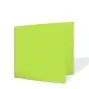 Doppelkarte - Faltkarte quadratisch 15x15cm, 210g/m² in struktur limette