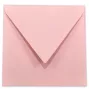 Briefumschlag 16x16cm in babypink, 120g, ohne Fenster, Nassklebung