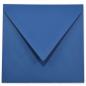 Briefumschlag 11x11cm in blau 120g ohne Fenster, Nassklebung