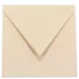 Briefumschlag 16x16cm in creme, 120g, ohne Fenster, Nassklebung