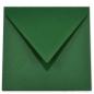 Briefumschlag 11x11cm in dunkelgrün 120g ohne Fenster, Nassklebung