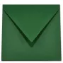 Briefumschlag 16x16cm in dunkelgrün, 120g, ohne Fenster, Nassklebung