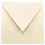 Briefumschlag 16x16cm in hellcreme, 120g, ohne Fenster, Nassklebung