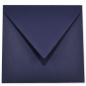 Briefumschlag 11x11cm in nachtblau 120g ohne Fenster, Nassklebung