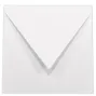 Briefumschlag 16x16cm in puderweiss, 100g, ohne Fenster, Nassklebung