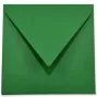 Briefumschlag 16x16cm in weihnachtsgrün, 120g, ohne Fenster, Nassklebung