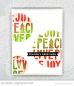 Preview: My Favorite Things "Peace, Love, and Joy" Stencil 6x6"