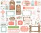 Preview: Echo Park "Baby Girl" Ephemera Frames & Tags