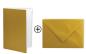 Preview: Briefumschlag und Faltkarte gold