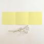 Trippel-Pocketfold-Karte quadratisch (15x15) Premium-Karton "Gelb" Basic Line