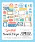 Preview: Echo Park "Dive Into Summer" Ephemera Frames & Tags