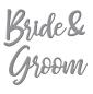 Preview: Spellbinders Die "Bride & Groom Sentiment" Stanzschablone