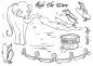 Preview: The Card Hut Surf's Up  Clear Stamps / Elefant & Pinguin  Stempelset (CCTBSU)