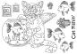 Preview: The Card Hut Crazy Cats Cat Fishin'  Clear Stamps / Katze Stempelset (LRCC011)