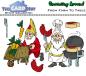 Preview: The Card Hut From Farm To Table Clear Stamps / Gartenzwerg grillen Stempelset 