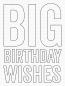 Preview: My Favorite Things Big Birthday Wishes Die-namics  | Stanzschablone | Stanze | Craft Die
