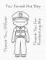 Preview: My Favorite Things Stempelset "Thank You, Officer" Clear Stamp Set
