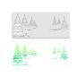 Preview: Polkadoodles Stencil Winter Trees Layering - Schablone  (PD8098)