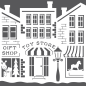 Preview: LDRS-Creative  Christmas on Main Street  Stencil 6x6