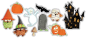 Preview: Craft Consortium Happy Haunting Wood Shapes  - bedruckte Holzteile