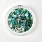 Preview: Picket Fence Studios Spiked Ocean Water Sequin Mix  Pailetten