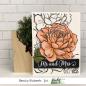 Preview: Picket Fence Studios A Rose 4x4 Inch Metal  Die (F-136D)