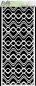 Preview: Picket Fence Studios Slim Line Waves 4x10 Inch Stencil - Schablone