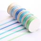 Preview: Vaessen Creative - Satinband Set "Babyblau" 3mm 6 Farben je 2m