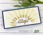 Preview: Picket Fence Studios Slim Line Rising Sun 4x10 Inch Stencil - Schablone