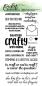 Preview: Picket Fence Studios Crafty Lifestyle 4x8 Inch Clear Stamps 