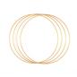 Preview: Vaessen Creative -  Metallringe 30cm 3mm Gold 4Stück  