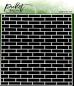 Preview: Picket Fence Studios English Brick Wall 6x6 Inch Stencil - Schablone