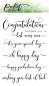 Preview: Picket Fence Studios Fancy Congratulations Sentiments 4x6 Inch Clear Stamps (S-181)
