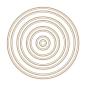 Preview: Spellbinders Hotfoil Plate - Essential Duo Lines Circles Glimmer